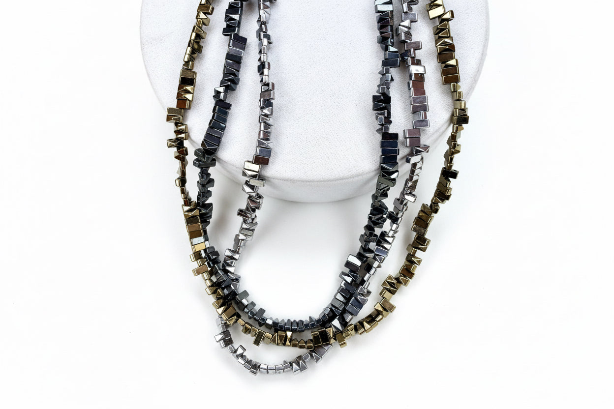 Hematito vėrinys ‘Argent’