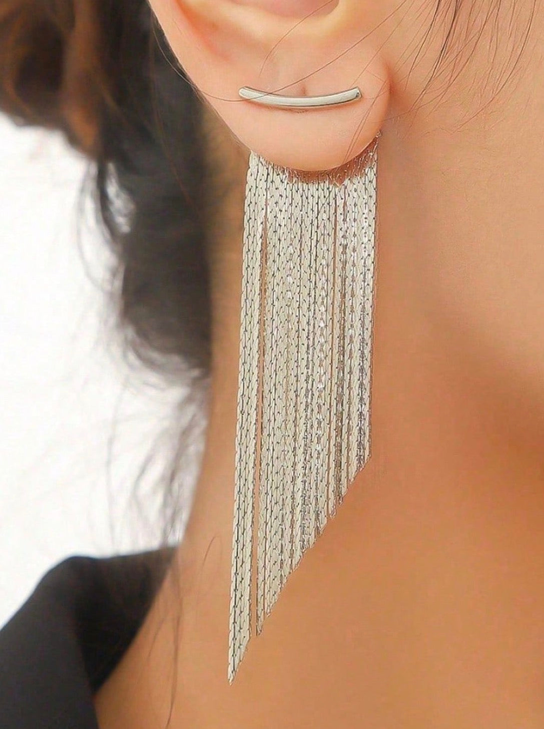 Auskarai ‘Silver Rain’