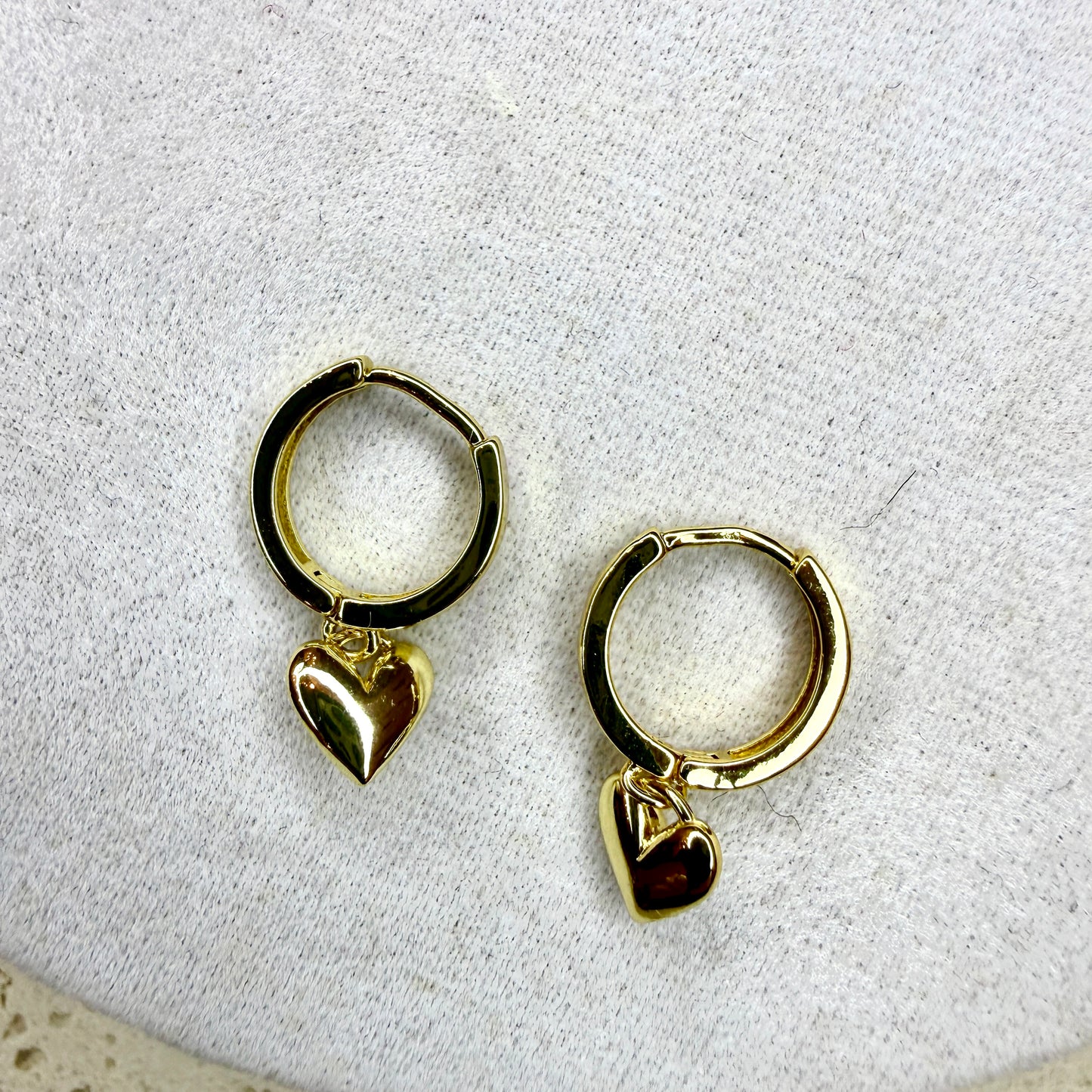 Auskarai ‘Golden Hearts’