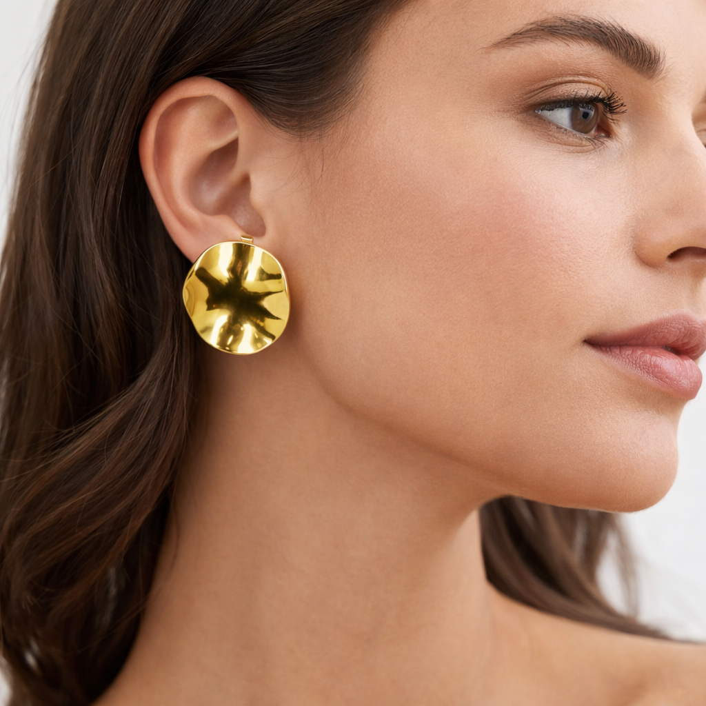 Auskarai ‘Golden Drop’