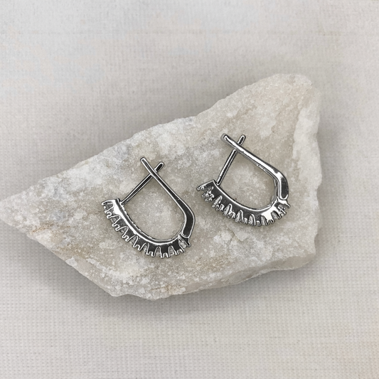 Auskarai ‘Cirkoniai Silver’