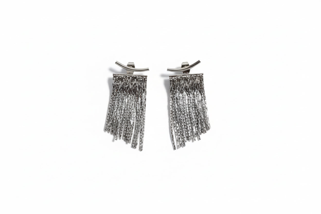 Auskarai ‘Silver Rain’